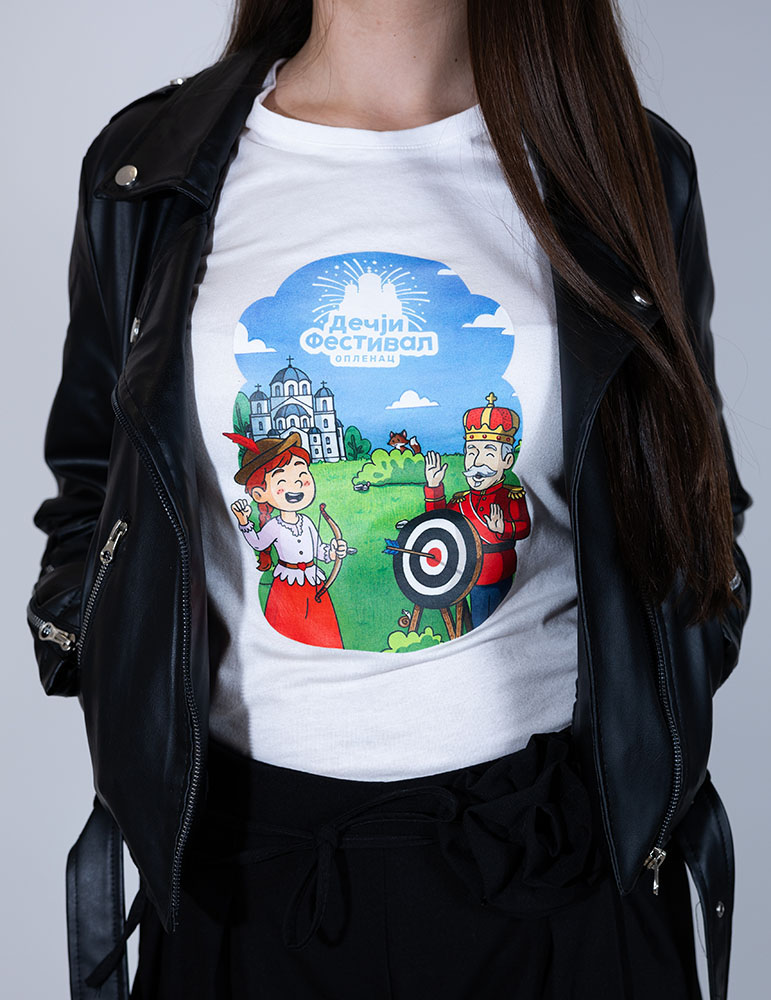 Devojčica na Dečjem festivalu Oplenac - majica za odrasle - Slika 2